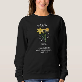 Camiseta Bonito mês de nascimento Flor MARCH Daffodil Chris