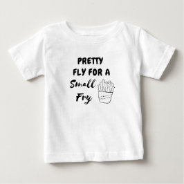 Camiseta Bonito Mosca Para Uma Pequena Garota Frente Engraç