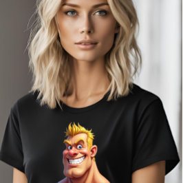 Camiseta Bonito Muscle Man presente de novidade engraçado p
