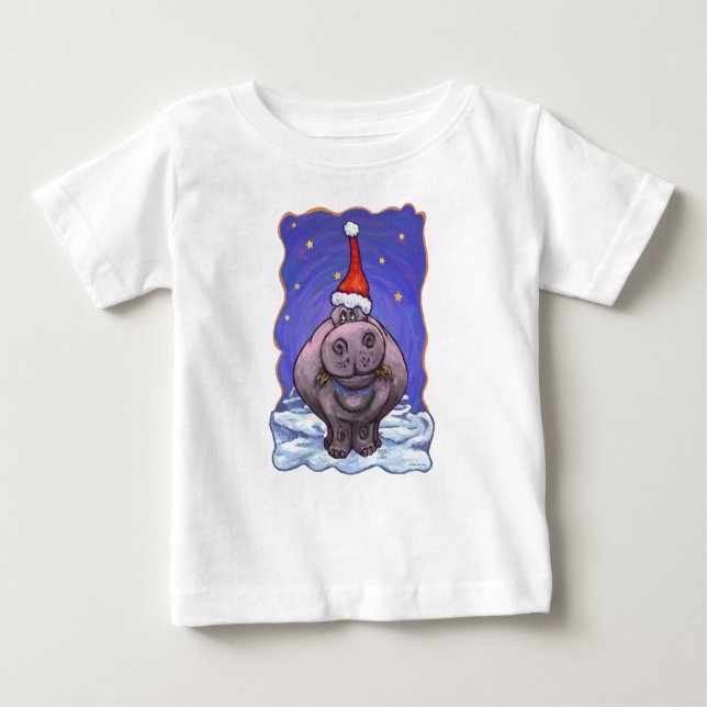 Camiseta Bonito Natal de Hippopotamus (Frente)