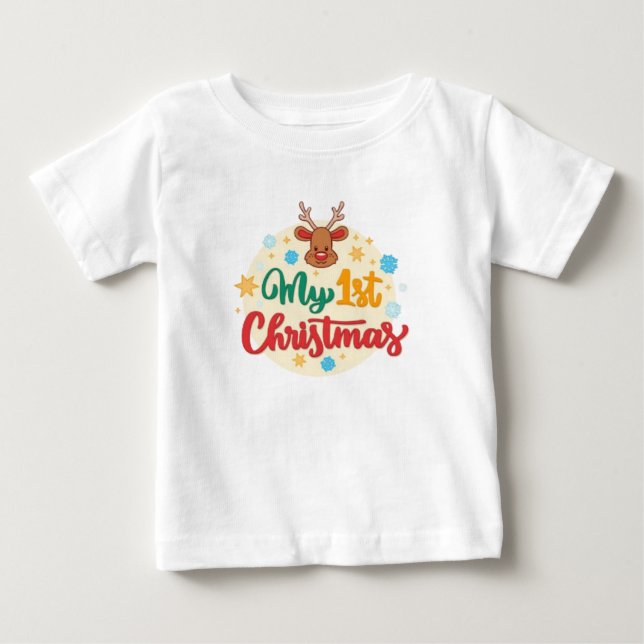 Camiseta Bonito Natal para Menininho (Frente)