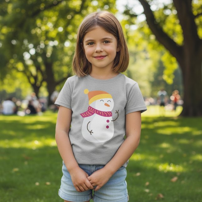 Camiseta Bonito Natal Snowman (Criador carregado)