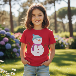Camiseta Bonito Natal Snowman