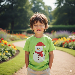 Camiseta Bonito Natal Snowman