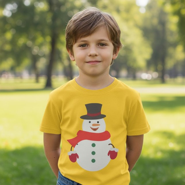 Camiseta Bonito Natal Snowman (Criador carregado)