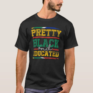 Camiseta Bonito Negra E Educada Mulher Negra História Mon