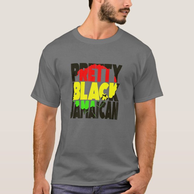 Camiseta Bonito negra Jamaica afro-jamaicana Jamaica (Frente)