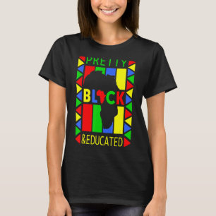 Camiseta Bonito negro bonito e educado História negra mês