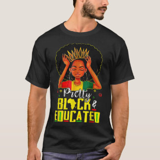Camiseta Bonito negro e educado Eu sou o forte africano