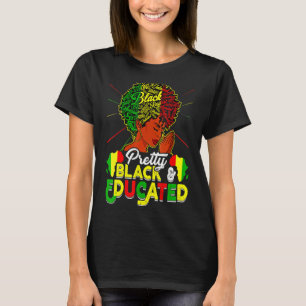 Camiseta Bonito negro e educado História negra