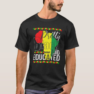 Camiseta Bonito negro e educado História negra africana Pr