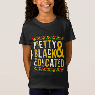 Camiseta Bonito negro e educado História negra mês