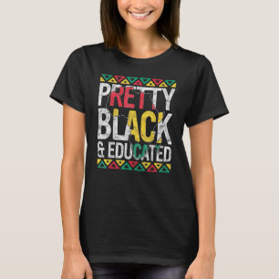 Camiseta Bonito Negro E Orgulho Educado História Negra Mont