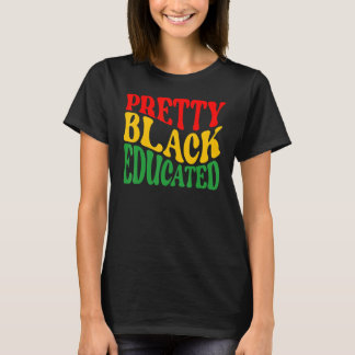 Camiseta Bonito negro educado História negra mês negro