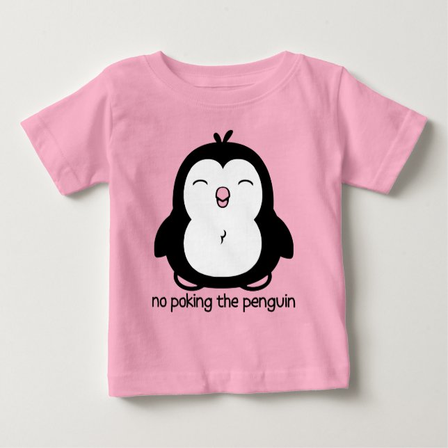 Camiseta Bonito nenhum picar o pinguim (Frente)