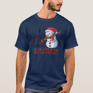 Camiseta Bonito Neve Com Papai Noel Eu Adoro Ser Um Mawmaw