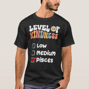 Camiseta Bonito nível de gentileza Peixes Sinal de Zodíaco 