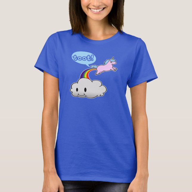 Camiseta Bonito! O unicórnio Fart… Toot! (Frente)