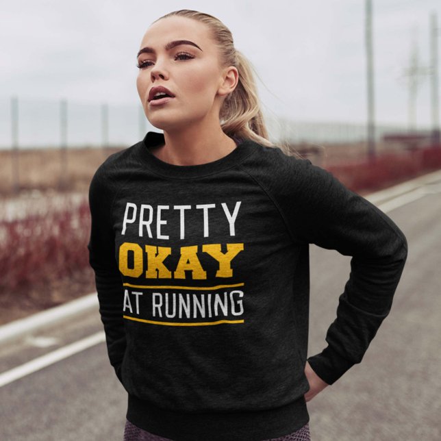 Camiseta Bonito Ok Em Execução (running sweatshirt)