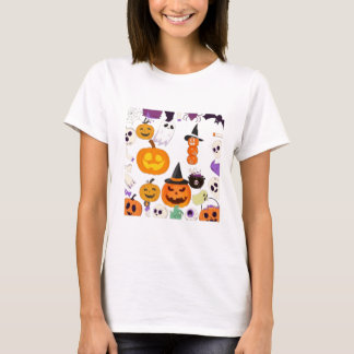 Camiseta "Bonito Padrão de Halloween Spooky - Abóboras, Fan