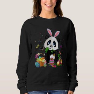 Camiseta Bonito Panda Coelhinho De Ovo Caçando Ovo Colorido