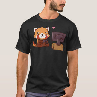 Camiseta Bonito Panda Vermelha Adora Jogos