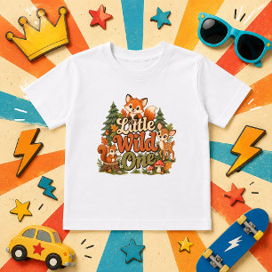 Camiseta bonito Pequeno Selvagem bebê animal floresta