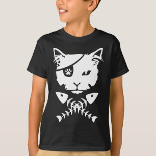 Camiseta Bonito Pirata Gato Engraçado