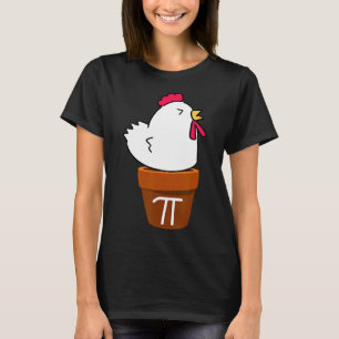 Camiseta Bonito Pote de frango Pie Engraçado Math Pun Pi Sí