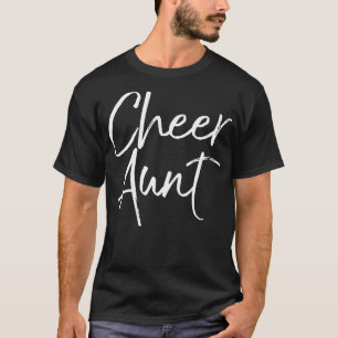 Camiseta Bonito presente de animação para tia Cheerleaderes
