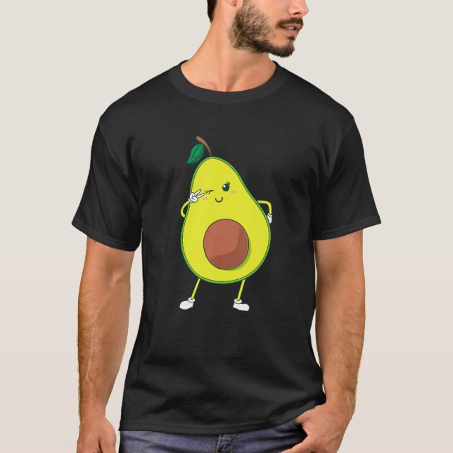 Camiseta Bonito Presente De Avocado Para Crianças Mulheres  (Frente)