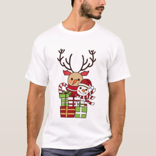 Camiseta Bonito presente de bonitinho cartoon rendeer de ne