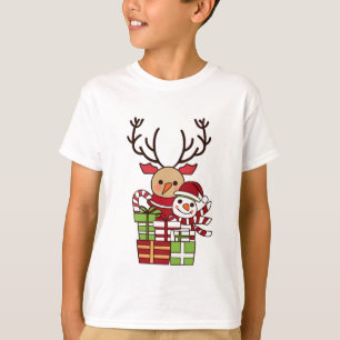 Camiseta Bonito presente de bonitinho cartoon rendeer de ne