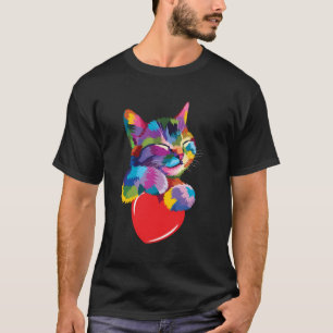 Camiseta Bonito Presente De Gato Para Gatinhos Amantes Colo