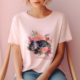 Camiseta Bonito Presente Para Ela Um Pet Lover Rosa