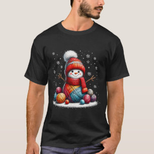 Camiseta Bonito Quilter de floco de neve de lã Natal Croche