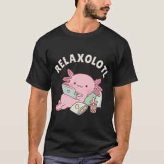 Camiseta Bonito Relaxe Um Monte Axolotl Engraçado