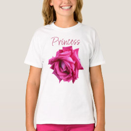 Camiseta Bonito rosa rosa branca rosa giro floral