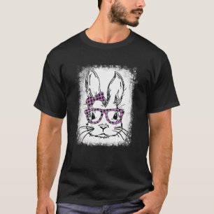 Camiseta Bonito Rosto Bonito Rosto Rosa Búfalo Óculos de Xa