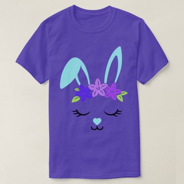 Camiseta Bonito Rosto de Coelhinho (Frente do Design)