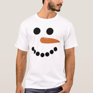 Camiseta Bonito Rosto de Neve de Natal Xmas