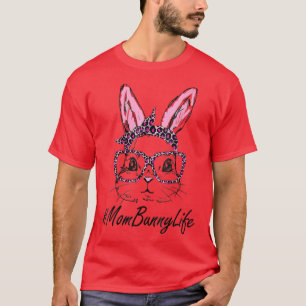 Camiseta Bonito Rosto Leopardo Páscoa Dia da Mãe Bu