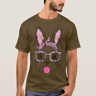 Camiseta Bonito Rosto Rosto Leopardo Brilha Bolha Feliz