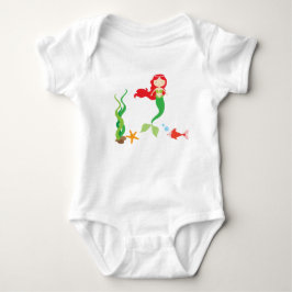 Camiseta Bonito Sereia e Peixe, Bebê, Tutu