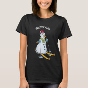 Camiseta Bonito Snowman, Esqui Frio