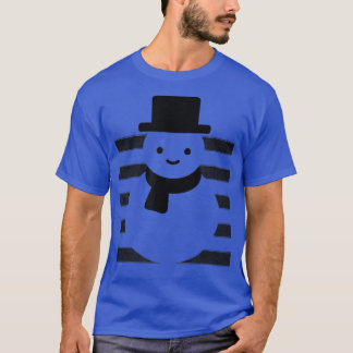 Camiseta Bonito Snowman, Homem de Neve, Inverno, Kawaii, Na