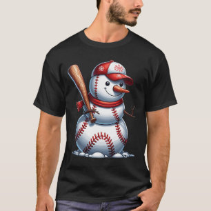 Camiseta Bonito Snowman Vende Boné Natal Xmas Vende Fora