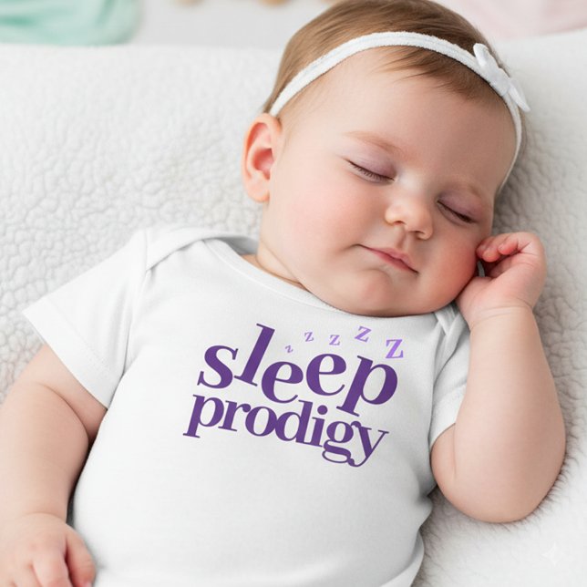 Camiseta Bonito Sono Arte Digna (Cute Sleep Prodigy Baby Shirt Cover Photo)