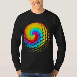 Camiseta Bonito Tie Dye Golf Gift Men Mulheres Engraçado Ra