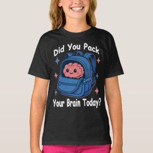 Camiseta Bonito trocadilho “Você Embala Seu Cérebro Hoje?”